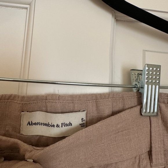 Abercrombie Tailored Linen-Blend Wide Leg Pant- Small - Picture 3 of 7